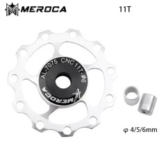 Roldana aluminio Meroca 11T SILVER