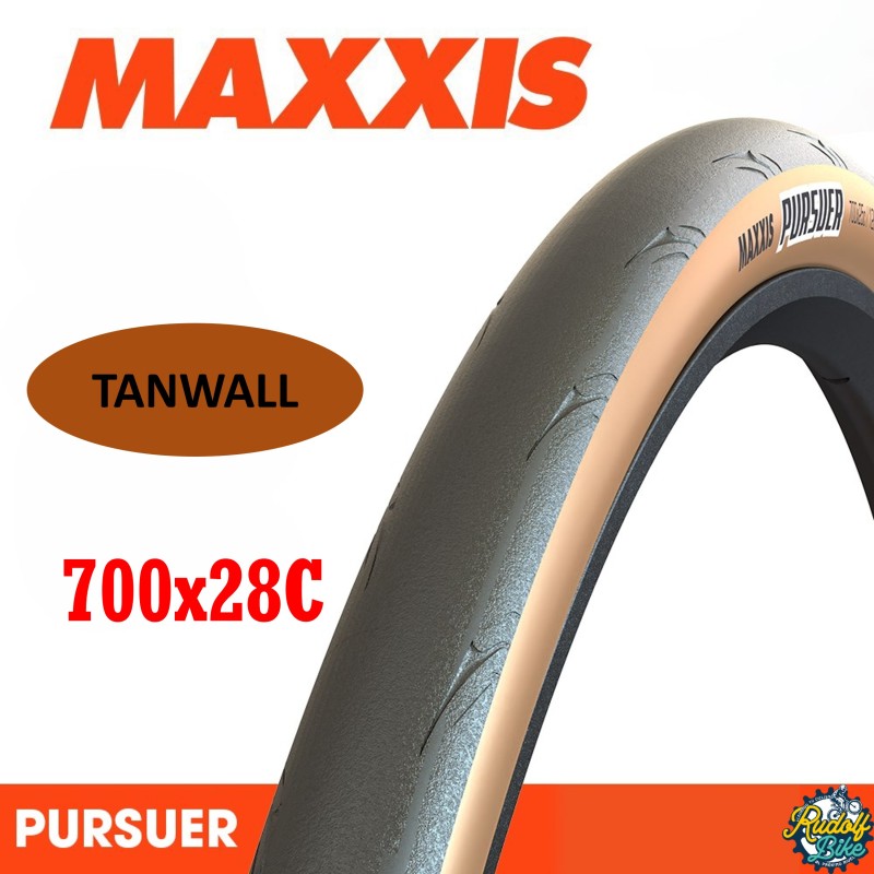Neumático MAXXIS KEVLAR 700X28C PURSUER TANWAL Neumático MAXXIS KEVLAR 700X28C PURSUER TANWAL
