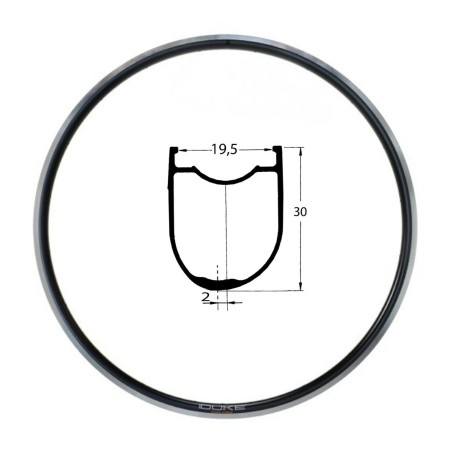 Llanta DUKE Road Runner 700c 28H Rim