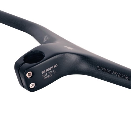 Manubrio Carbono TRIFOX RHB200 80mm BLACK GLOSSY