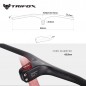 Manubrio Carbono TRIFOX RHB200 90mm BLACK GLOSSY Manubrio Carbono TRIFOX RHB200 90mm BLACK GLOSSY
