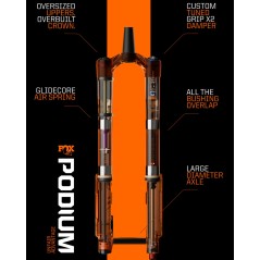 Horquilla FOX PODIUM 2026 FACTORY 29 170MM GRIP X2 58HT 44mm RAKE