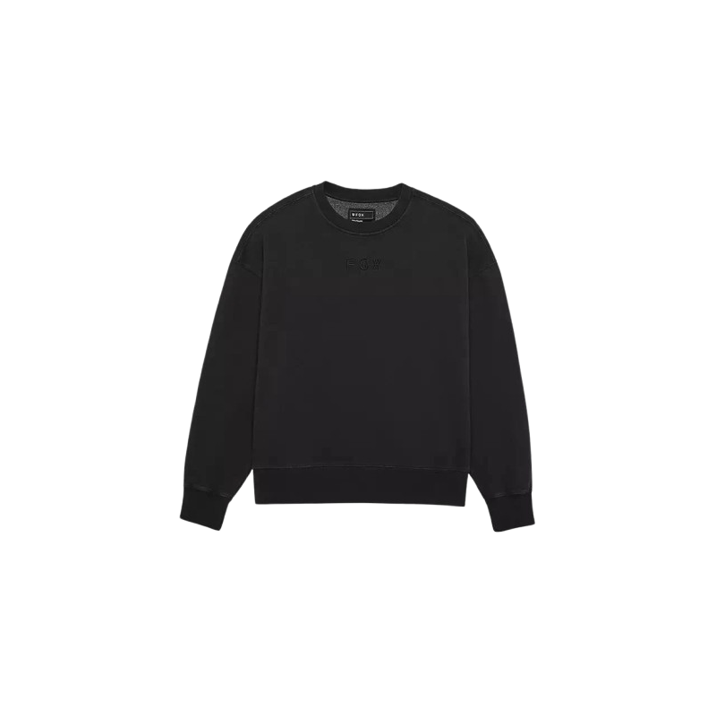 Polerón FOX CERRADO WORDMARK OVERSIZED CREW NEGRO Polerón FOX CERRADO WORDMARK OVERSIZED CREW NEGRO