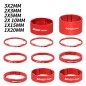 Espaciadores de direccion MUQZI Red 11PCS Espaciadores de direccion MUQZI Red 11PCS