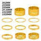 Espaciadores de direccion MUQZI Gold 11PCS Espaciadores de direccion MUQZI Gold 11PCS