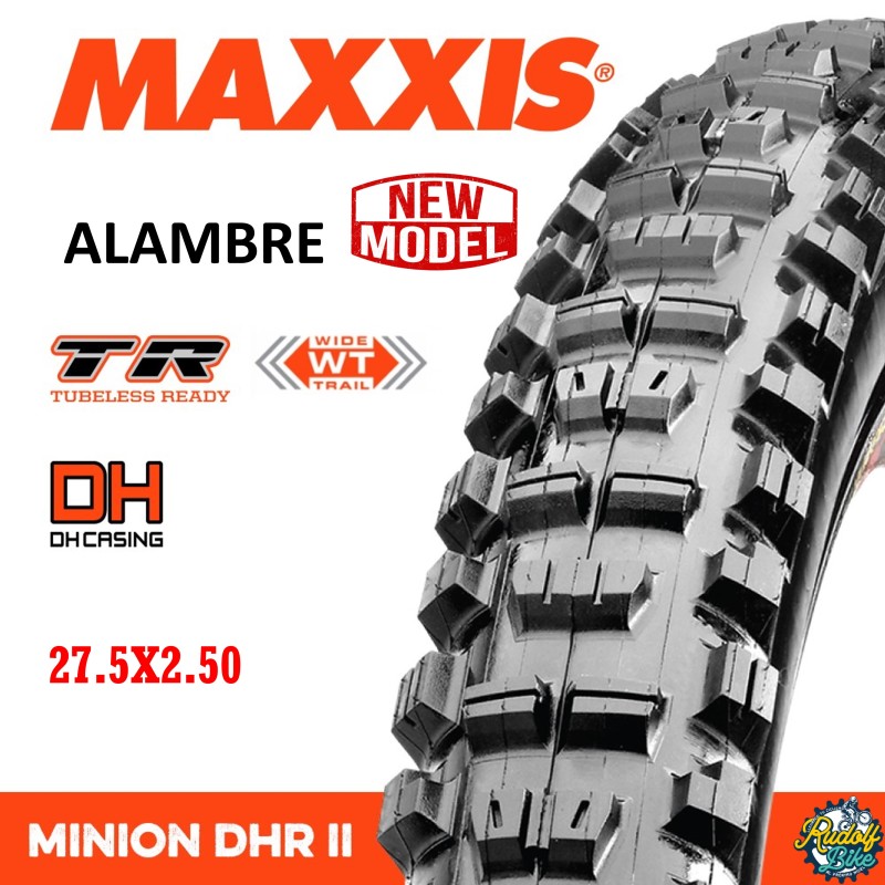 Neumático Maxxis MINION DHR II BIKEPARK DH/TR 27.5X2.50 Alambre Neumático Maxxis MINION DHR II BIKEPARK DH/TR 27.5X2.50 Alambre