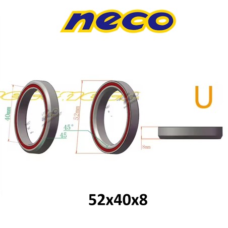 Rodamiento Neco U (52x40x8)