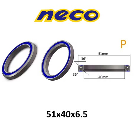 Rodamiento Neco P (51x40x6.5)