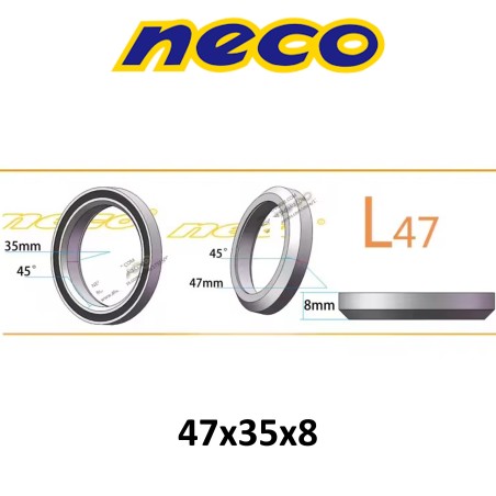 Rodamiento Neco L47 (47x35x8)