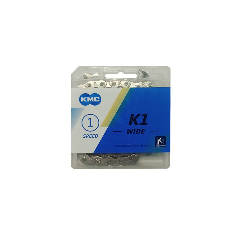 Cadena KMC K1 Wide 1/2 x 1/8, 112 Links Silver