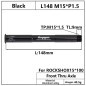 Eje delantero HEPPE L148 M15xP1.5 TL9mm Eje delantero HEPPE L148 M15xP1.5 TL9mm