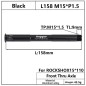Eje delantero HEPPE L158 M15xP1.5 TL9mm Eje delantero HEPPE L158 M15xP1.5 TL9mm
