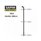 Rayos SAPIM Race Negro 288mm J-Bend