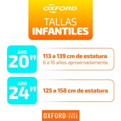 Bicicleta Infantil OXFORD DRAKO SUSPENSIÓN ARO 20 AZUL