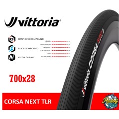 Neumático VITTORIA CORSA NEXT TLR 700x28 BLACK
