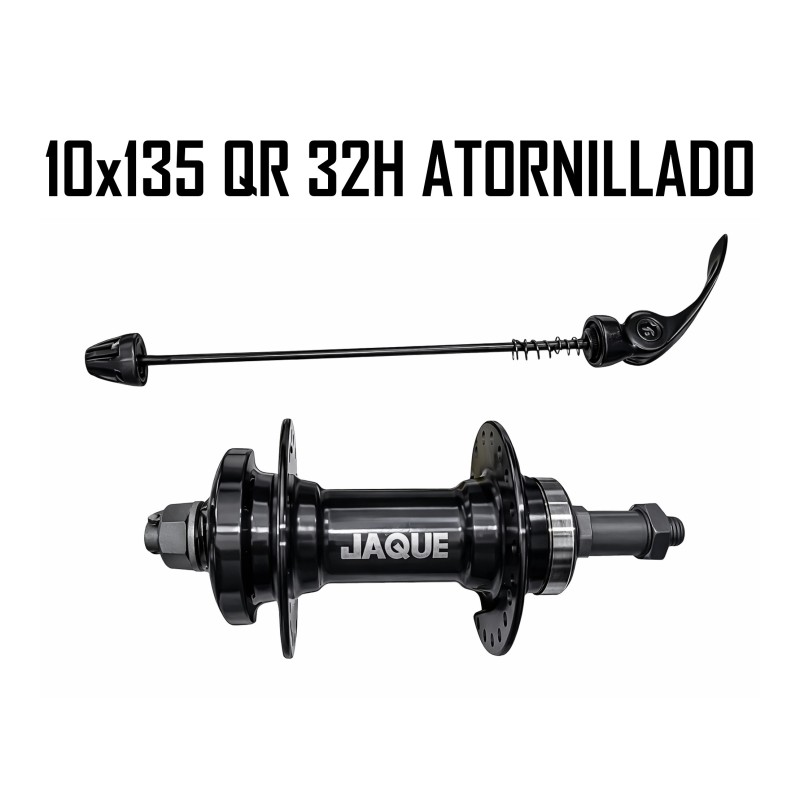 Maza Trasera JAQUE 10x135QR 32H Atornillada