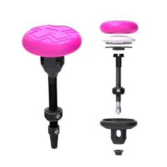 Porta Airtag + Valvulas tubeless MUC-OFF PINK/BLACK