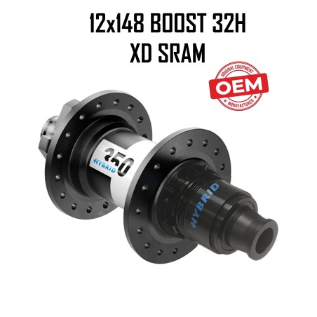 Maza Trasera DT SWISS 350 12x148 Boost HYBRID 32H XD SRAM T-J 6P