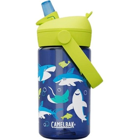 Botella CAMELBAK TRHIVE FLIP STRAW NIÑOS 14 OZ SHARKS AND RAYS