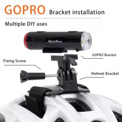 Luz LED para Casco Wind Moon 200 lm IP66