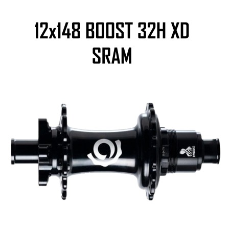 Maza INDUSTRY NINE HYDRA2 32H 12x148 Boost BLACK XD SRAM