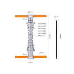Kit Prensa rodamientos ICETOOLZ MOD.E296