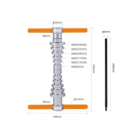 Kit Prensa rodamientos ICETOOLZ MOD.E296