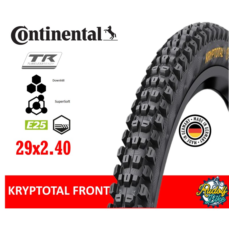 Neumatico Continental KRYPTOTAL FRONT SUPERSOFT/DH/FB 29x2.40 Negro Neumatico Continental KRYPTOTAL FRONT SUPERSOFT/DH/FB 29x2.40 Negro