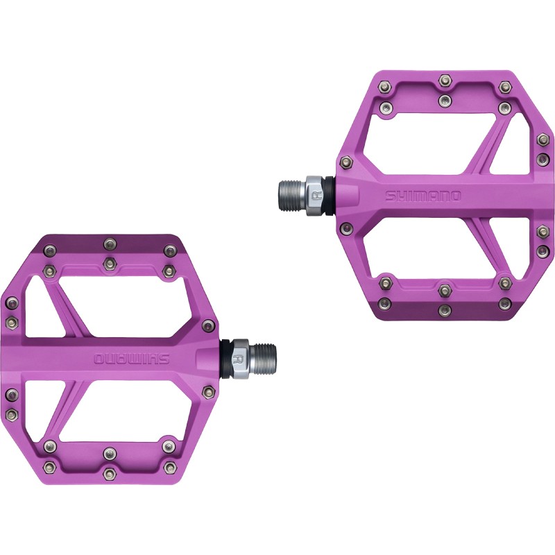 Pedales SHIMANO FLAT PD-GR400 Purple Pedales SHIMANO FLAT PD-GR400 Purple