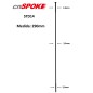 Rayo cnSPOKE STD14 - Straight Pull - Negro 290mm Rayo cnSPOKE STD14 - Straight Pull - Negro 290mm