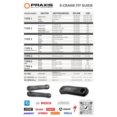 Volante PRAXIS E-CRANK ALLOY SPECIALIZED SL /M30 165MM