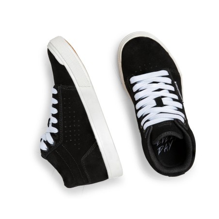 Zapatillas RIDE CONCEPTS FLAT VICE MID YOUTH BLACK/WHITE