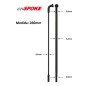 Rayo cnSPOKE Mac Aero416 J-BEND 260mm Negro Rayo cnSPOKE Mac Aero416 J-BEND 260mm Negro