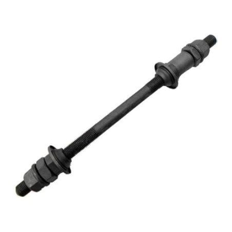 Eje Maza Trasero 3/8x175mm c/distanciador y antipolvo Black