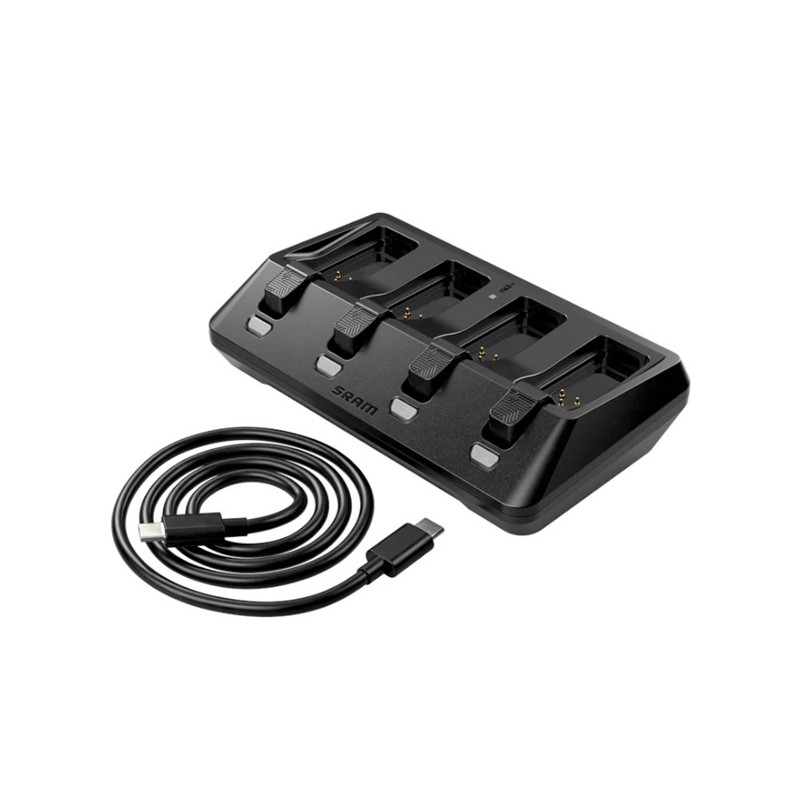 Cargador SRAM 4 Baterías AXS eTap USB C Cargador SRAM 4 Baterías AXS eTap USB C