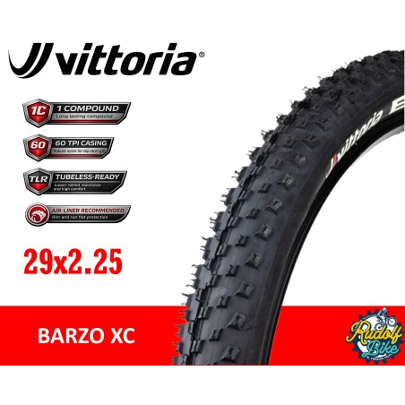 Neumáticos Vittoria Barzo XC 29 x 2.25 TLR Black