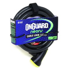 Candado OnGuard Llave Espiral NS 180cm X 12mm Amarillo