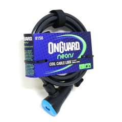 Candado OnGuard Llave Espiral NS Coil 180cm X 8mm Azul