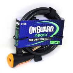 Candado OnGuard Llave Espiral NS Coil 180cm X 8mm Naranjo