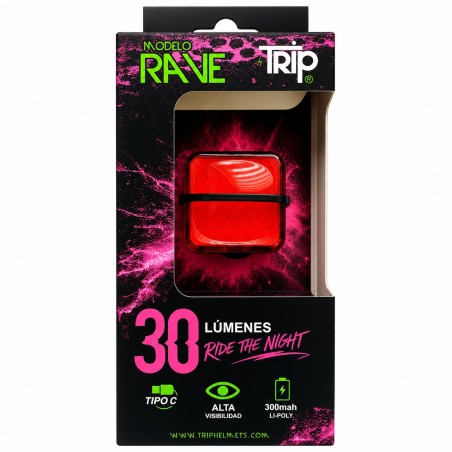 LUZ Trasera USB TRIP RAVE 30 LM