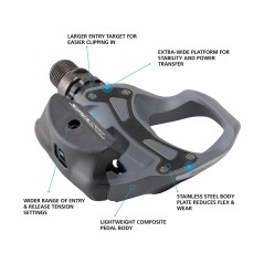 Pedales SH PD-R550-L GRAY SL