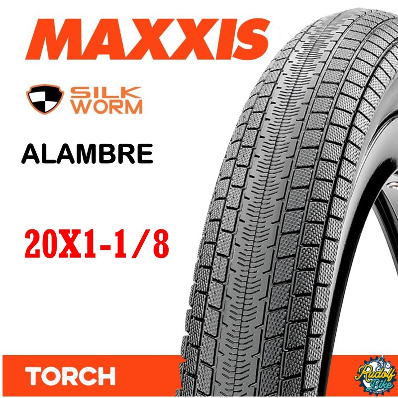 Neumático MAXXIS TORCH SILKWORM 20X1-1/8 Alambre Neumático MAXXIS TORCH SILKWORM 20X1-1/8 Alambre