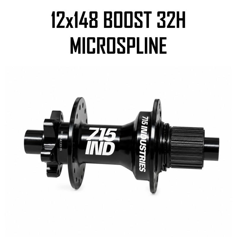 Maza Trasera 715IND ULTRA 6-hole J-Bend 12x148 BOOST 32H MS Black Maza Trasera 715IND ULTRA 6-hole J-Bend 12x148 BOOST 32H MS Black