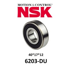 Rodamiento Sellado NSK 6203-DU 17x40x12