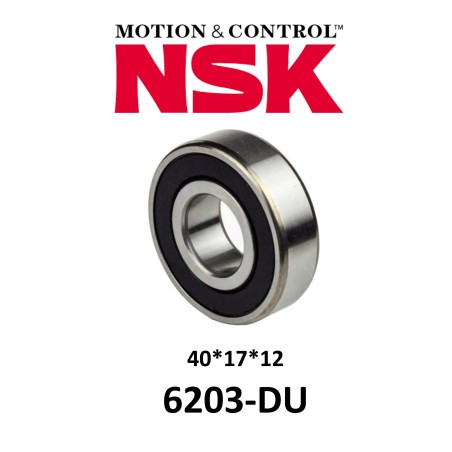 Rodamiento Sellado NSK 6203-DU 17x40x12