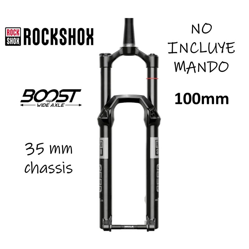 Horquilla RockShox Reba Gold Isolator B1 2P 29 100mm Boost 44OS Negro Horquilla RockShox Reba Gold Isolator B1 2P 29 100mm Boost 44OS Negro