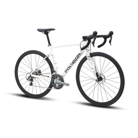 Bicicleta Ruta Polygon Strattos S4D White/Blk - Tiagra 10V
