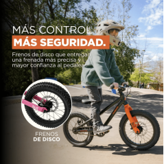 Bicicleta KUGAN ROCKET RIDE 16 Black/Orange