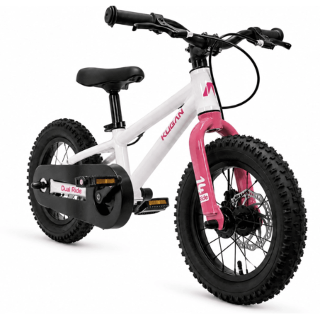 Bicicleta KUGAN DUAL 2 en 1 RIDE 14 White/Pink