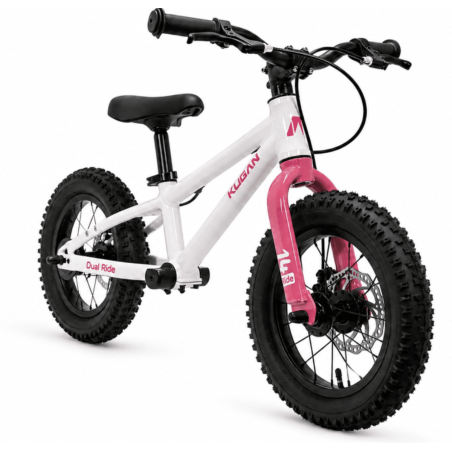 Bicicleta KUGAN DUAL 2 en 1 RIDE 14 White/Pink